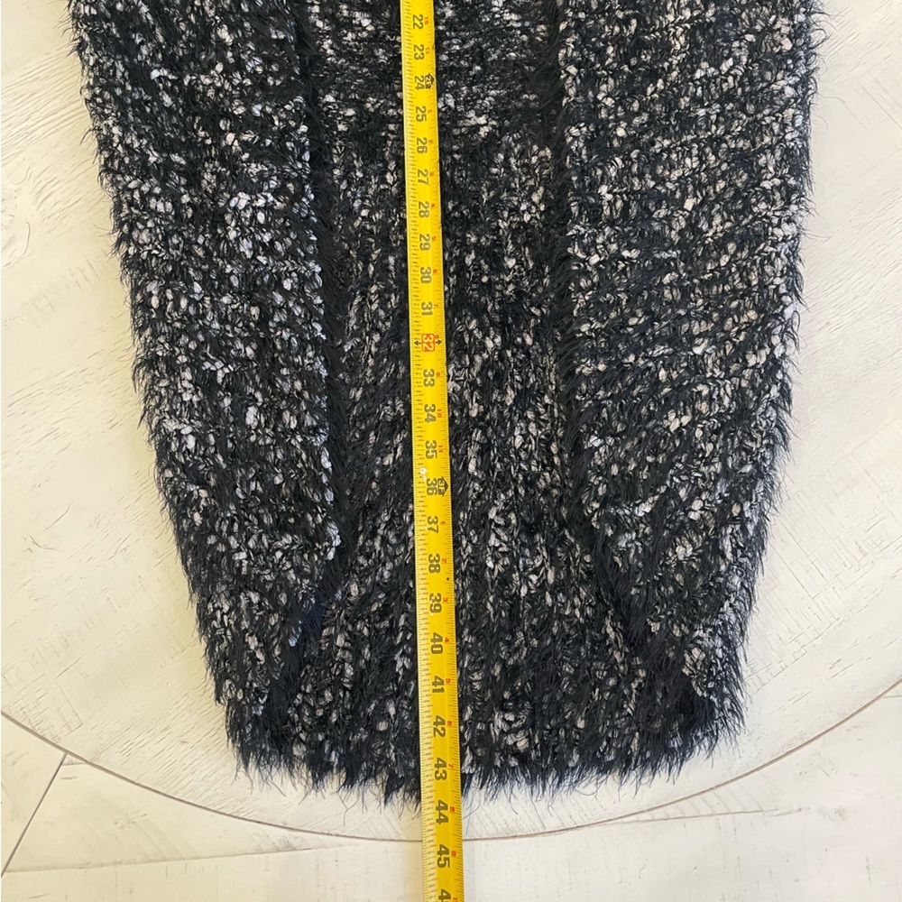 Chico's Black and White Terri Sweater Vest - Picture 3 of 7